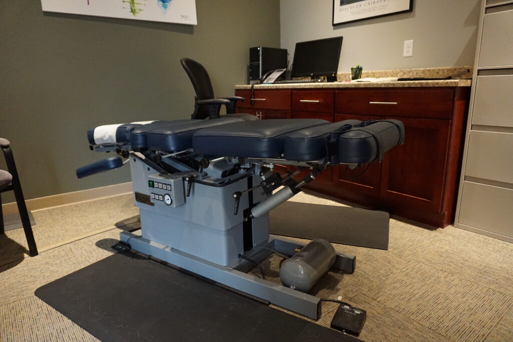 Air-Flex Flexion and Distraction Table at Bakeris Family Chiropractic in Coralville, IA