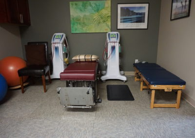 Welcome to "Therapy Bay" at Bakeris Family Chiropractic in Coralville, Iowa